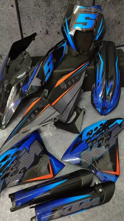 Plastics + Graphics applied KTM EXC EXC-F 2008 2009 2010 2011 XC-W XCF-W