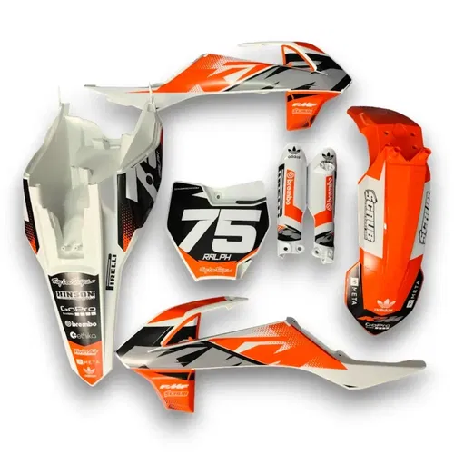 Plastics + Graphics KTM SX 65 2016-2023 Custom race number + name