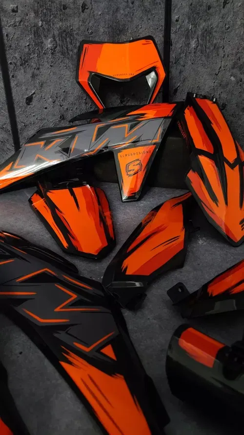 Plastics + Graphics KTM 2024 2025 XC-W XCF-W EXC EXC-F decals stickers kit