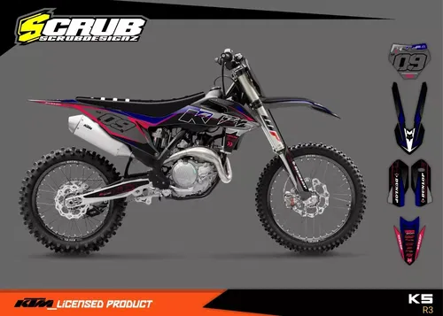 Plastics + Graphics applied KTM 2016-2018 XC XC-F SX SX-F | custom name+number