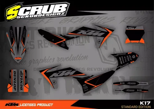Plastics + Graphics applied KTM 2023 2024 XC XC-F SX SX-F