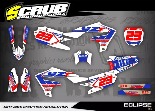 Plastics + Graphics Yamaha YZ450F 2018-2022 YZ250F 2019-2023