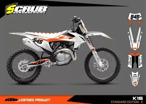 Plastics + Graphics KTM 2017-2019 XC-W XCF-W EXC EXC-F Custom Race Number