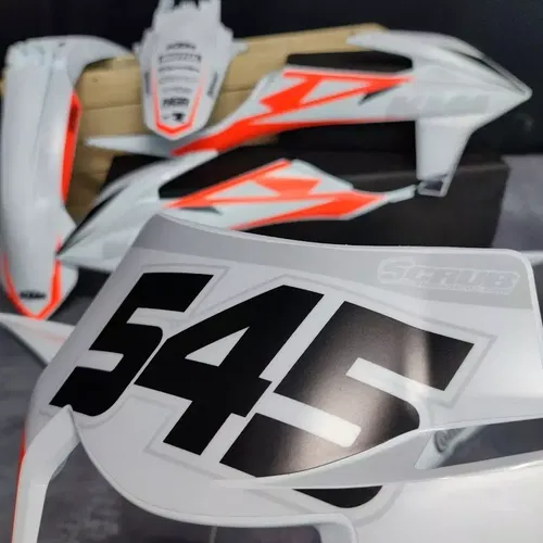 Plastics + Graphics KTM 2017-2019 XC-W XCF-W EXC EXC-F Custom Race Number