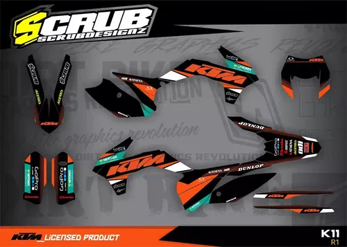 Graphics KTM EXC 2014 2015 2016 - 125 200 250 350 450 500 Decals Kit Stickers
