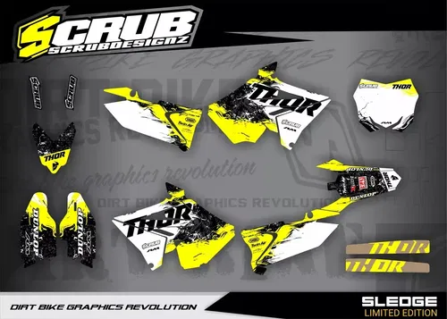 RESTYLE graphics RM125 RM250 2001 - 2008 Suzuki RM 125 250 Polisport Decals