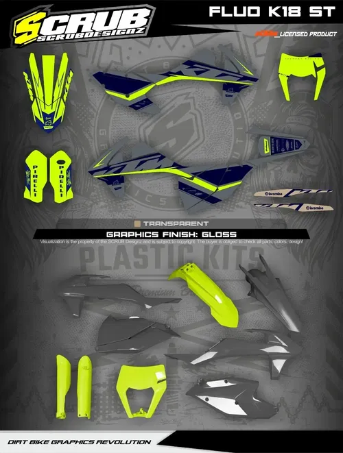 Plastics + Graphics KTM 2017 2018 2019 XC-W XCF-W EXC EXC-F Custom Race Number