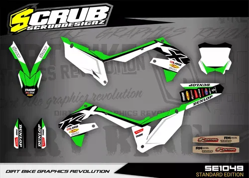 Graphics Kawasaki KX450 2019-2023 KX250 2021-2024 KXF Decals Stickers kit
