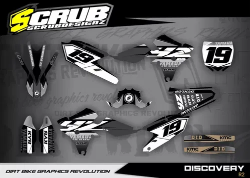 Yamaha YZ250f Graphics 2015 2016 2017 2018 decals SCRUB Stickers YZf 250