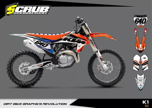 Plastics + Graphics applied KTM 2019-2022 XC XC-F SX SX-F custom name + number