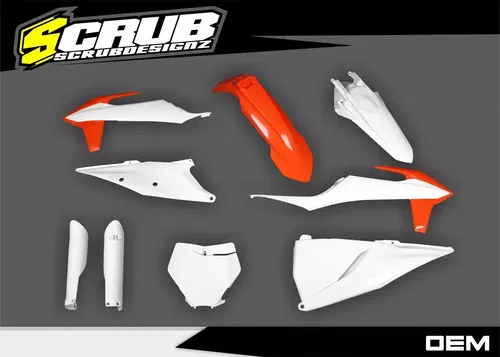 Plastics + Graphics applied KTM 2019-2022 XC XC-F SX SX-F custom name + number