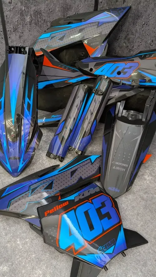 Plastics + Graphics KTM 2025 XC XC-F SX SX-F Custom Race Number + Name