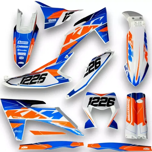 Plastics + Graphics KTM 2024 2025 XC-W XCF-W EXC EXC-F decals stickers kit