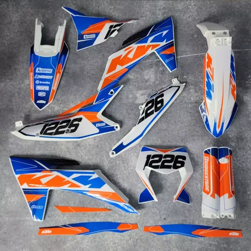 Plastics + Graphics KTM 2024 2025 XC-W XCF-W EXC EXC-F decals stickers kit