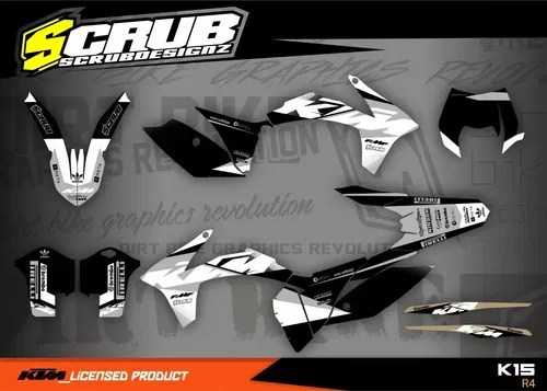 Graphics KTM EXC 500 2015 * CUSTOM * 2017-2019 Headlight and front fender