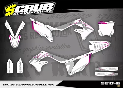 Graphics Kawasaki KX450 2019-2023 KX250 2021-2024 KXF Decals Stickers kit