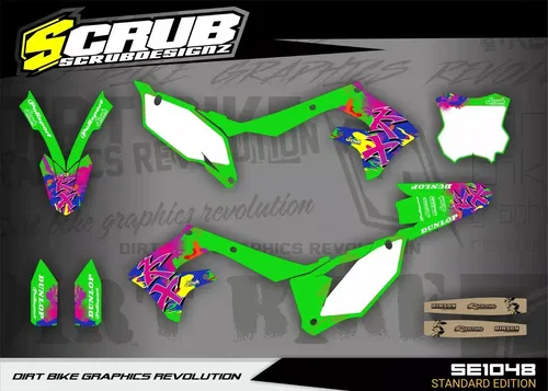 Graphics Kawasaki KX450 2019 - 2023 KX250 2021- 2024 KXf Decals Stickers