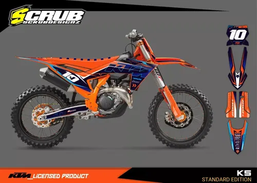 KTM 2023 2024 SX SX-F XC XC-F Graphics decals stickers kit | Custom race number