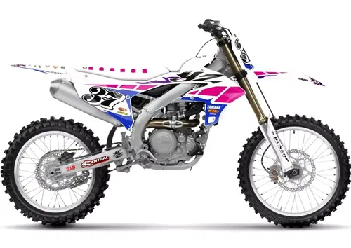 Yamaha YZ450F 2023-2025 YZ250F 2024-2025 Retro Graphics decals stickers kit
