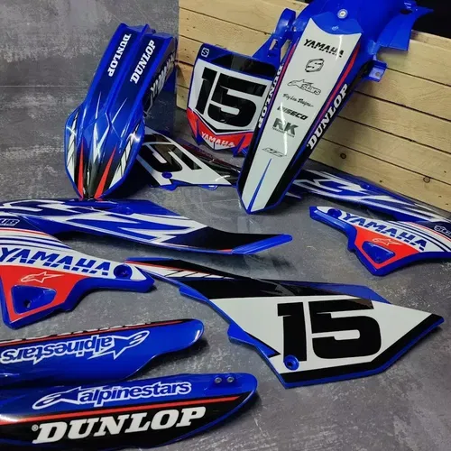 Plastics + Graphics Yamaha YZ125 YZ250 2022 2023 2024 2025 + Race number