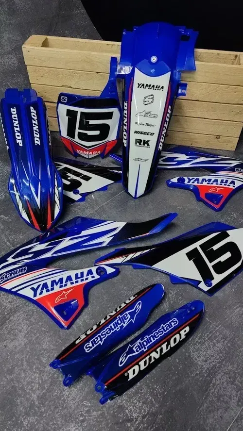 Plastics + Graphics Yamaha YZ125 YZ250 2022 2023 2024 2025 + Race number