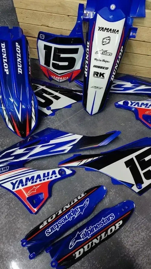 Plastics + Graphics Yamaha YZ125 YZ250 2022 2023 2024 2025 + Race number