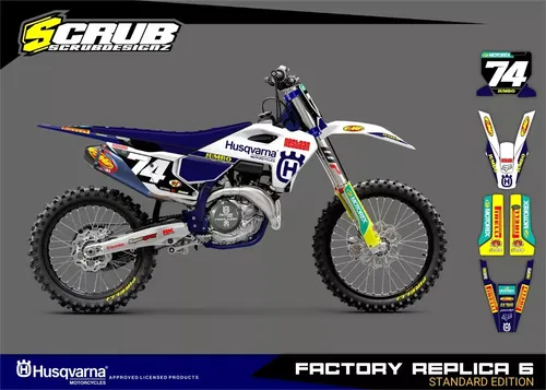 Husqvarna 2023 2024 TC FC TX FX Graphics decals stickers | Custom race number