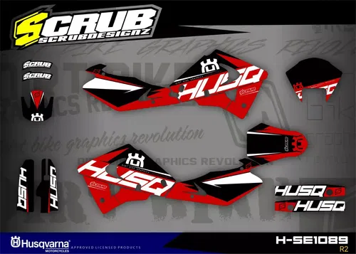 Husqvarna graphics WR 50 125 250 360 2000 2001 2002 2003 2004 SCRUB decal WRE