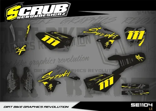 Plastics + Graphics Suzuki RMZ 250 2004-2009 RMZ 450 2005-2007
