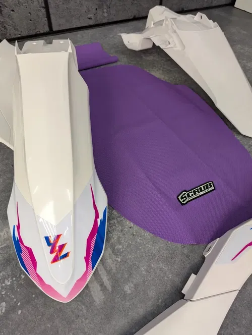 Plastics + Graphics + Seat cover Yamaha YZ450F 2023-2025 YZ250F 2024-2025 Retro