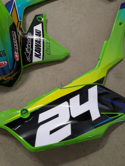 Plastics + Graphics Kawasaki KX450 2019-2023 KX250 2021-2024 KXF