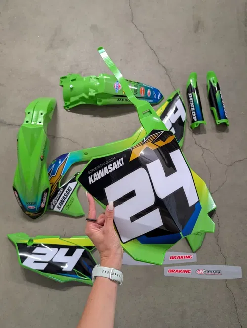Plastics + Graphics Kawasaki KX450 2019-2023 KX250 2021-2024 KXF