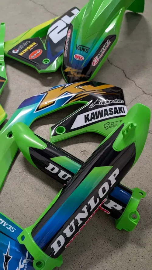 Plastics + Graphics Kawasaki KX450 2019-2023 KX250 2021-2024 KXF