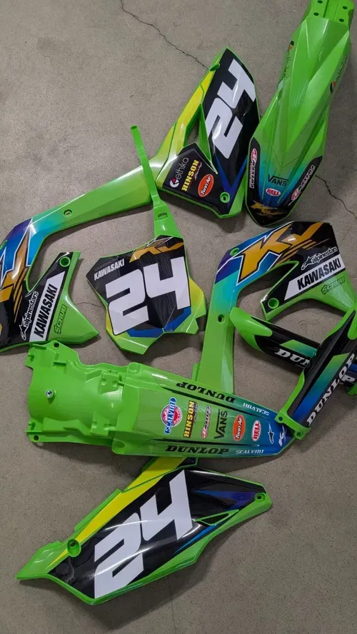 Plastics + Graphics Kawasaki KX450 2019-2023 KX250 2021-2024 KXF