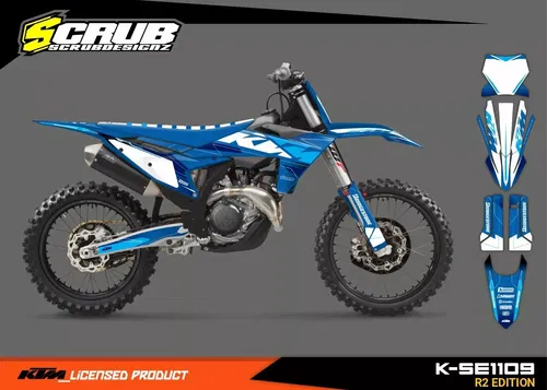 KTM 2023 2024 SX SX-F XC XC-F Graphics decals stickers kit SCRUB