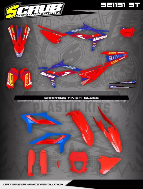 Plastics + Graphics applied Beta RR 2023 2024 Race edition