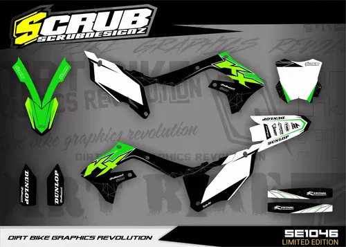 Graphics Kawasaki KX450 2019-2023 KX250 2021-2024 KXF Decals Stickers kit
