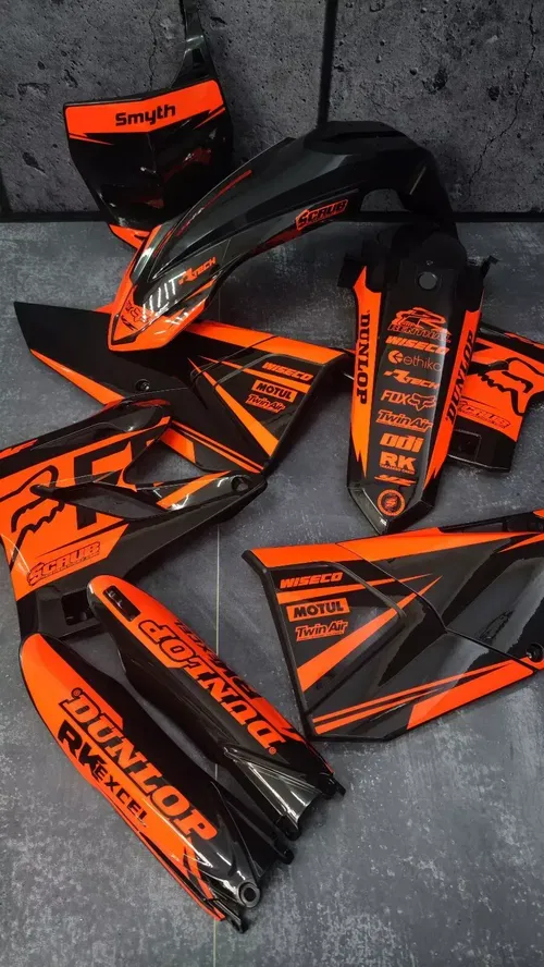 Plastics + Graphics Yamaha YZ125 YZ250 2008-2021 decals stickers applied