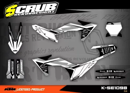 KTM 2023 2024 SX SX-F XC XC-F Graphics decals stickers kit