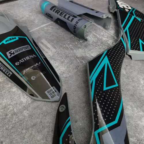 Plastics + Graphics applied KTM 2019-2022 XC XC-F SX SX-F Custom name + number