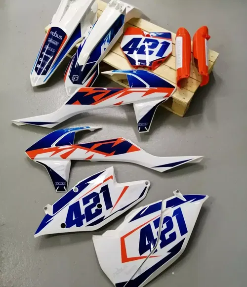 Plastics + Graphics applied KTM 2016-2018 XC XC-F SX SX-F | custom name+number