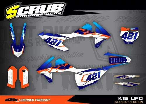 Plastics + Graphics applied KTM 2016-2018 XC XC-F SX SX-F | custom name+number