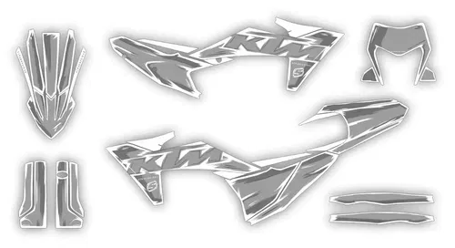Plastics + Graphics applied KTM 2024 2025 EXC EXC-F XC-W XCF-W XW-F