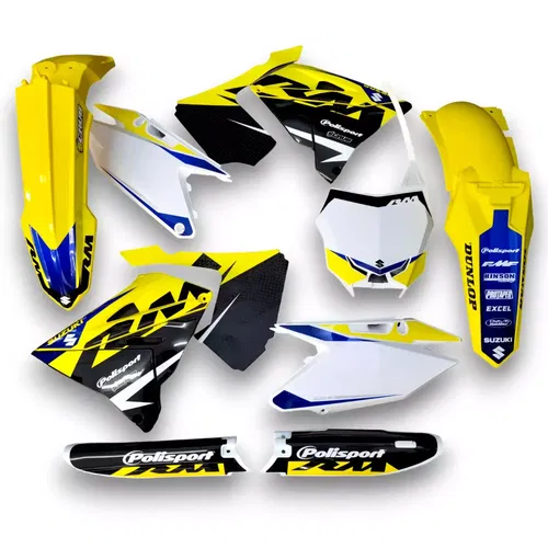 Plastics + Graphics RM Restyle Suzuki RM125 RM250 2004-2008  fitted decals