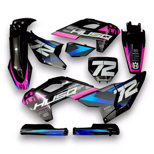 Plastics + Graphics Husqvarna 2023 2024 TC FC FX TX 125 150 250 300 350 450 GRIP