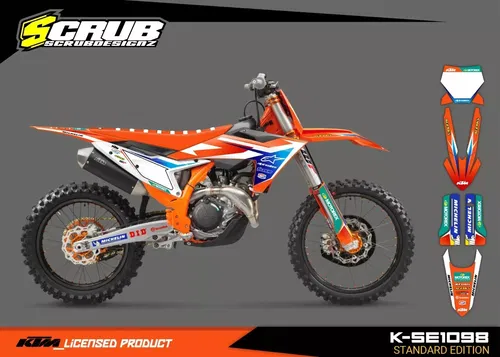 KTM 2023 2024 SX SX-F XC XC-F Graphics decals stickers kit | Custom race number