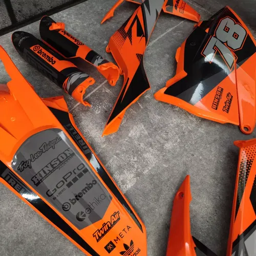 Plastics + Graphics KTM XC-W XCF-W EXC EXC-F 2017 2018 2019 Custom Race Number