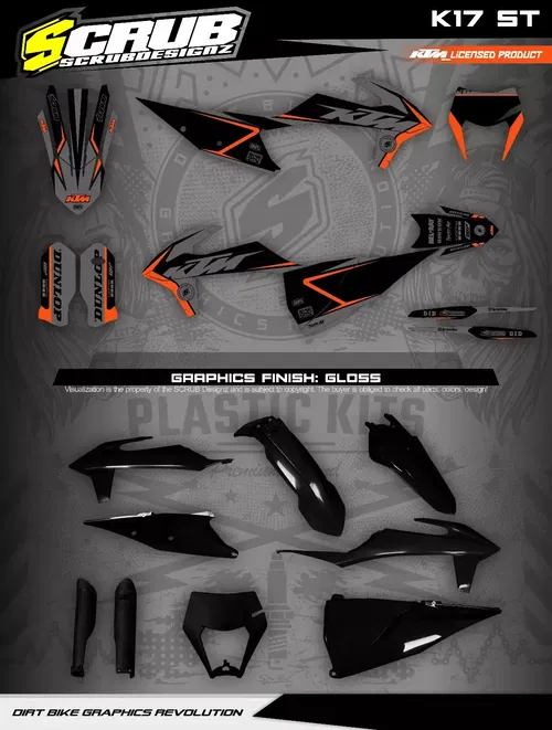 Plastics + Graphics KTM 2020 2021 2022 2023 XC-W XCF-W EXC EXC-F decals stickers