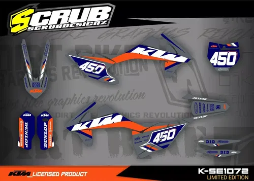Plastics + Graphics KTM 2016 2017 2018 125 250 300 350 450 XC XC-F SX SX-F SCRUB