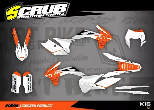 Graphics Kit KTM EXC 2014 2015 2016 - 125 200 250 350 450 500 Decals Stickers